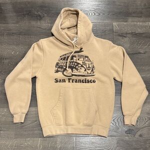San Francisco Graphic Hoodie - Beige Pullover